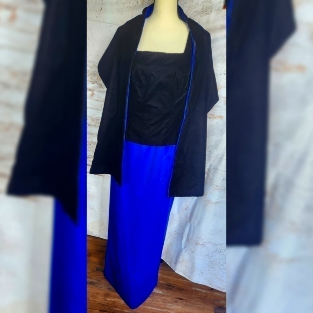 After Dark Dress With Shawl Size 8